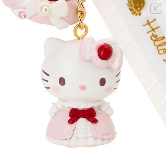 Japan Sanrio Original Mascot Keychain - Hello Kitty : Strawberry Whipped Cake - 2