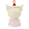 Japan Sanrio Original Mascot Keychain - Kuromi : Strawberry Whipped Cake - 3