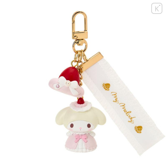Japan Sanrio Original Mascot Keychain - My Melody : Strawberry Whipped Cake - 1