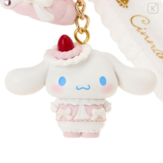 Japan Sanrio Original Mascot Keychain - Cinnamoroll : Strawberry Whipped Cake - 2
