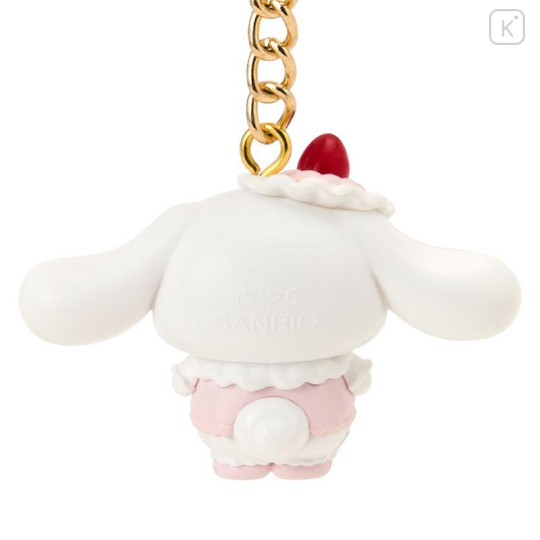 Japan Sanrio Original Mascot Keychain - Cinnamoroll : Strawberry Whipped Cake - 3