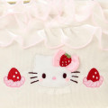 Japan Sanrio Original Frill Cosmetic Pouch - Hello Kitty : Strawberry Whipped Cake - 4