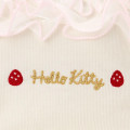 Japan Sanrio Original Frill Cosmetic Pouch - Hello Kitty : Strawberry Whipped Cake - 5