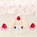 Japan Sanrio Original Frill Cosmetic Pouch - My Melody : Strawberry Whipped Cake - 4