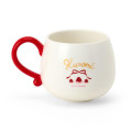 Japan Sanrio Original 3D Porcelain Mug - Kuromi : Strawberry Whipped Cake - 3