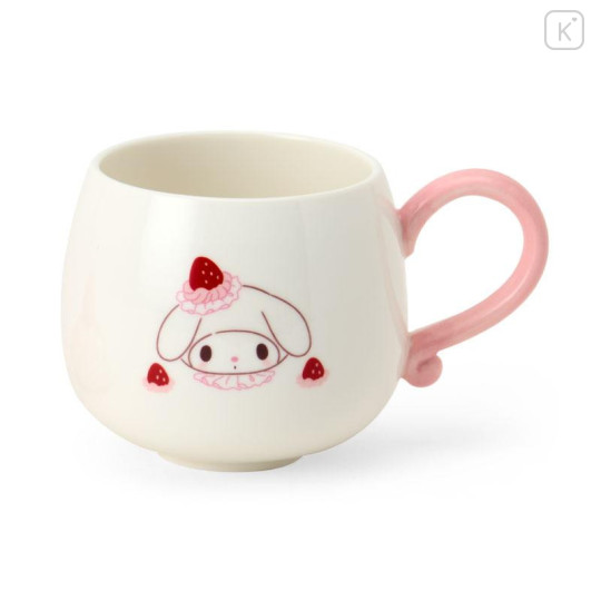 Japan Sanrio Original 3D Porcelain Mug - My Melody : Strawberry Whipped Cake - 2