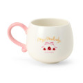 Japan Sanrio Original 3D Porcelain Mug - My Melody : Strawberry Whipped Cake - 3