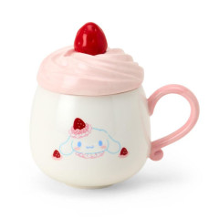 Japan Sanrio Original 3D Porcelain Mug - Cinnamoroll : Strawberry Whipped Cake