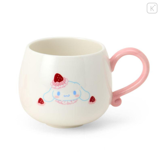 Japan Sanrio Original 3D Porcelain Mug - Cinnamoroll : Strawberry Whipped Cake - 2
