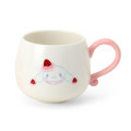 Japan Sanrio Original 3D Porcelain Mug - Cinnamoroll : Strawberry Whipped Cake - 2