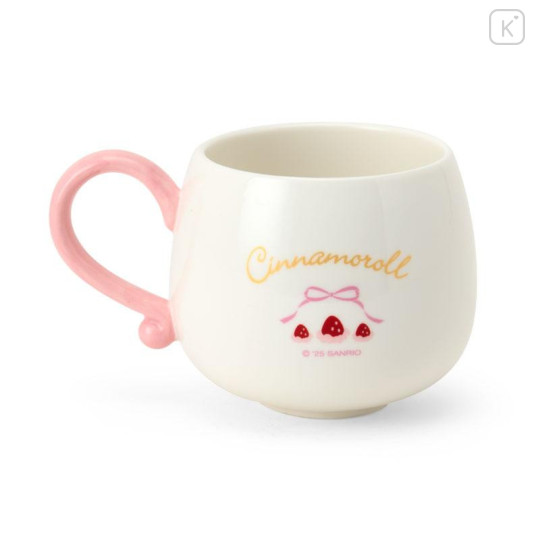 Japan Sanrio Original 3D Porcelain Mug - Cinnamoroll : Strawberry Whipped Cake - 3