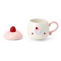 Japan Sanrio Original 3D Porcelain Mug - Cinnamoroll : Strawberry Whipped Cake - 4