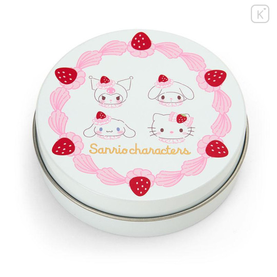Japan Sanrio Original Flake Sticker Set & Tin Case - Strawberry Whipped Cake - 2