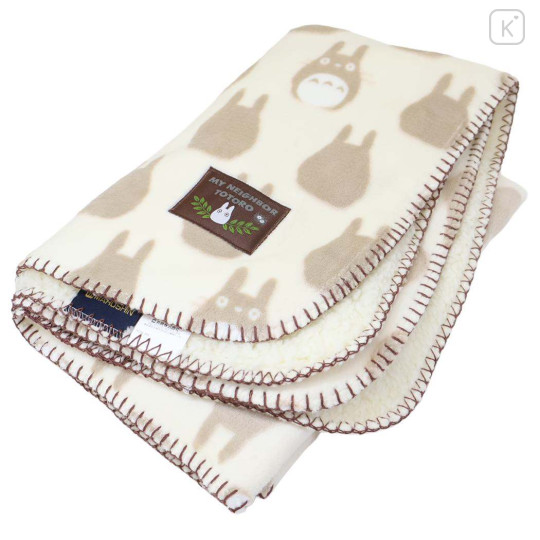 Japan Ghibli Fleece Lap Blanket - My Neighbor Totoro : Grey - 3