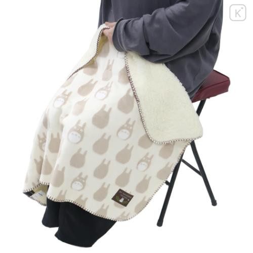 Japan Ghibli Fleece Lap Blanket - My Neighbor Totoro : Grey - 4