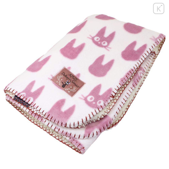 Japan Ghibli Fleece Lap Blanket - Kiki's Delivery Service : Jiji Pink - 3