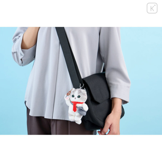 Japan Mofusand Mascot Holder - Working! Salary Cat Hanging Strap - 2