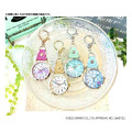 Japan Sanrio Keychain Watch - Pochacco : Mint Sliver - 2