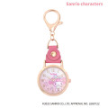 Japan Sanrio Keychain Watch - My Melody : Rose Gold Pink - 1