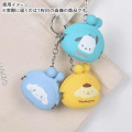 Japan Sanrio Pochi Baby Mini Pouch Clasp Keychain - Pochacco : Turquoise - 2
