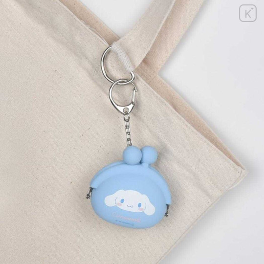 Japan Sanrio Pochi Baby Mini Pouch Clasp Keychain - Cinnamoroll - 2