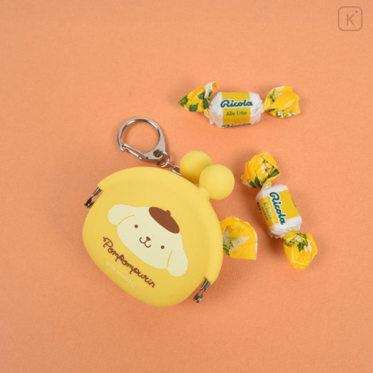 Japan Sanrio Pochi Baby Mini Pouch Clasp Keychain - Pompompurin - 2