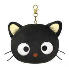 Japan Sanrio Face Pass Case with Reel - Chococat