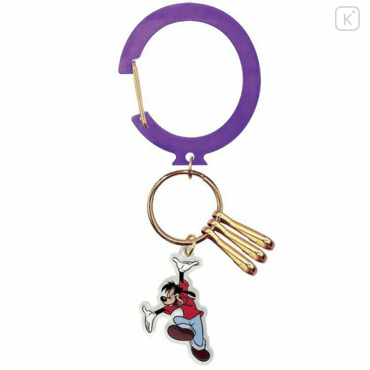 Japan Disney Acrylic Carabiner Keychain - Goofy : Son Max - 1