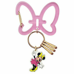 Japan Disney Acrylic Carabiner Keychain - Minnie : Ribbon