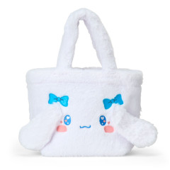Japan Sanrio Fluffy Fur Handbag - Cinnamoroll : Heart Eyes B