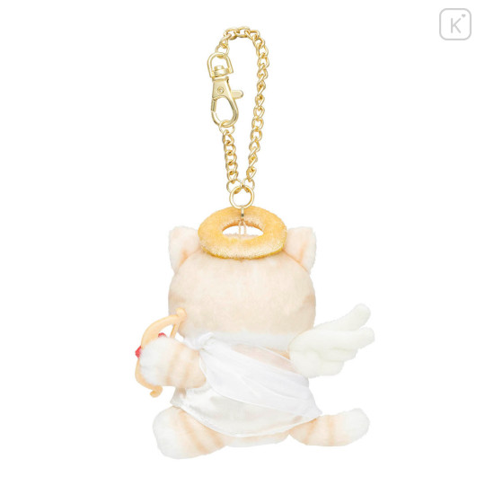 Japan Mofusand Mascot Holder Bag Charm - Cupid & Angel Cat Orange - 5