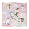 Japan Mofusand Mini Towel Handkerchief - Cupid & Angel Cat Pink Lace - 1