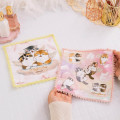 Japan Mofusand Mini Towel Handkerchief - Cupid & Angel Cat Sky Lace - 2