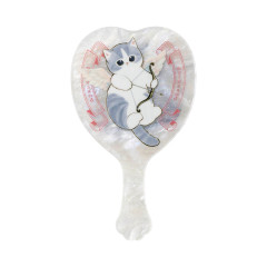 Japan Mofusand Hand Mirror - Cupid & Angel Cat Nyan White