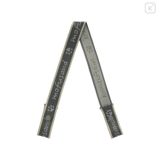 Japan Mofusand Shoulder Strap for Jacquard Woven Tote Bag - Cat Grey - 1