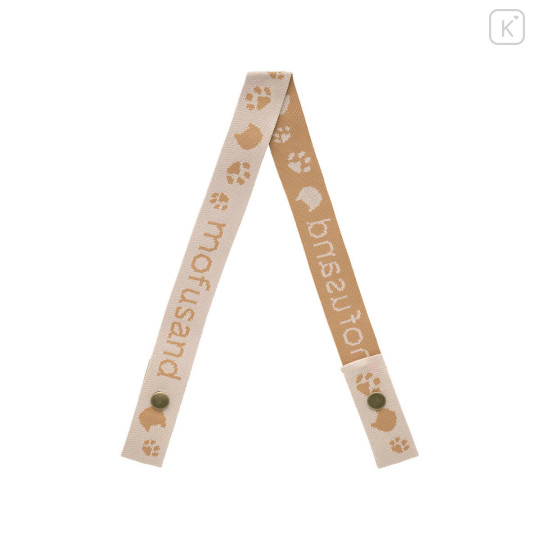 Japan Mofusand Should Strap for Jacquard Woven Tote Bag - Cat Beige - 1