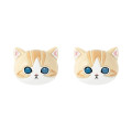 Japan Mofusand Earrings - Cat Orange Brown White - 5