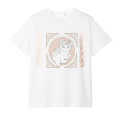 Japan Mofusand Art Nouveau T-shirt (XL) - Flower Cat Lily - 6