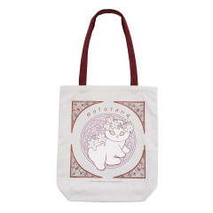 Japan Mofusand Tote Bag - Art Nouveau Flower Cat Lily