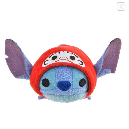 Japan Disney Store Tsum Tsum Mini Plush (S) - Stitch : Japanese New Year Daruma 2026 - 2