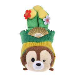 Japan Disney Store Tsum Tsum Mini Plush (S) - Chip : Japanese New Year 2026 Kadomatsu Gate Pine
