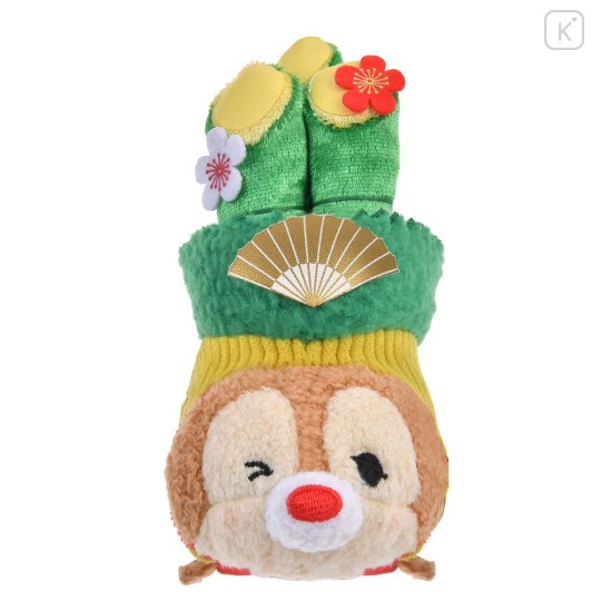 Japan Disney Store Tsum Tsum Mini Plush (S) - Dale : Japanese New Year 2026 Kadomatsu Gate Pine - 1