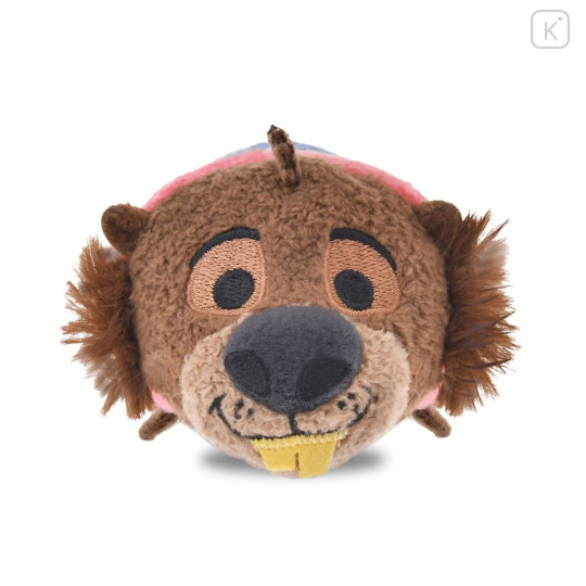 Japan Disney Store Tsum Tsum Mini Plush (S) - Zootopia 2 : Nibbles Maplestick Beaver Podcaster - 2