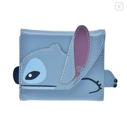 Japan Disney Store Trifold Wallet - Stitch : Face Holiday - 1