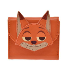 Japan Disney Store Trifold Wallet - Zootopia : Nick Wilde Face Holiday