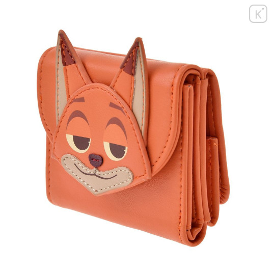 Japan Disney Store Trifold Wallet - Zootopia : Nick Wilde Face Holiday - 2