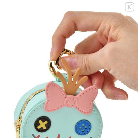 Japan Disney Store Mini Accessory Pouch with Carabiner - Scrump : Face Holiday - 4