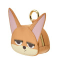 Japan Disney Store Mini Accessory Pouch with Carabiner - Zootopia : Finnick Face Holiday - 2
