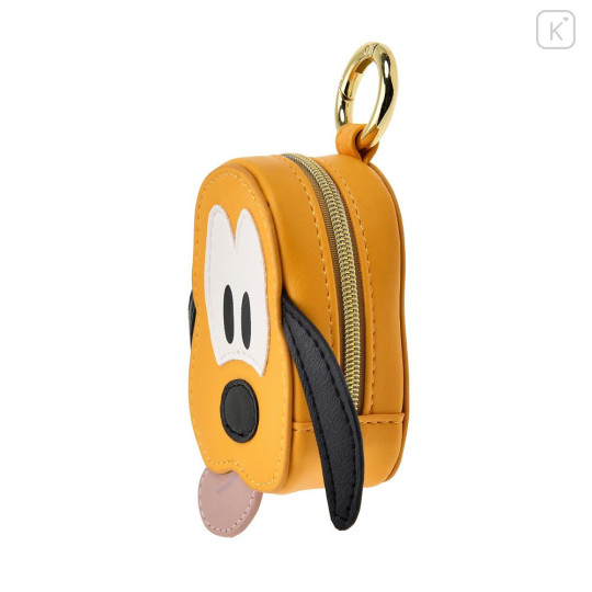 Japan Disney Store Mini Accessory Pouch with Carabiner - Pluto : Face Holiday - 2