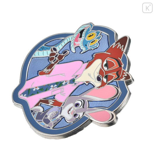 Japan Disney Store Pin Badge - Zootopia 2 Judy Hopps & Nick Wilde & Gary - 5